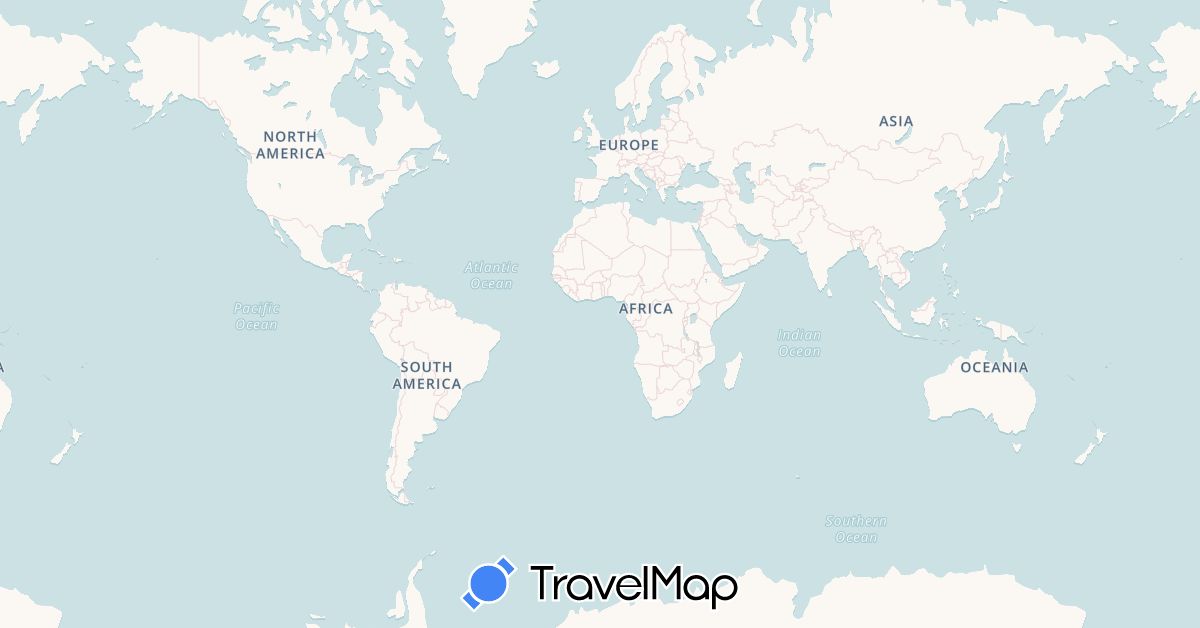 TravelMap itinerary: driving, plane, cycling, train in Switzerland, Japan (Asia, Europe)